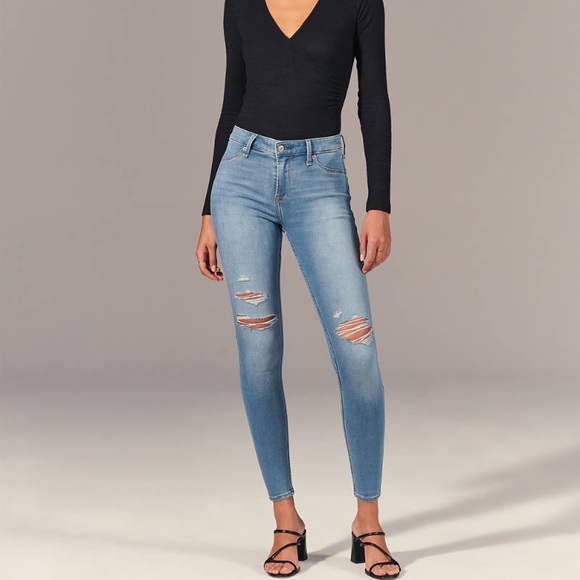 abercrombie mid rise jean leggings 